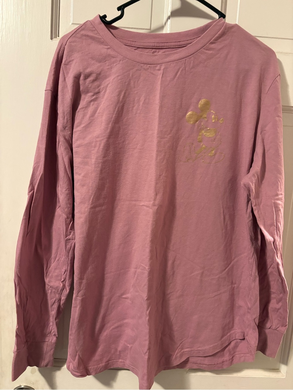 Disney Pink Tee with White Logo Print